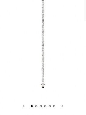 DORSEY PRINCESS-CUT RIVIÈRE BRACELET IN LAB WHITE SAPPHIRE